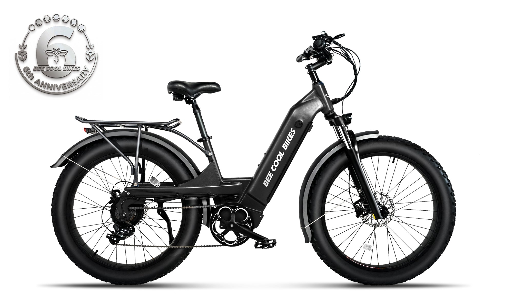 BeeCool Bee Pathfinder Step-Thru E-Bike | Full Suspension Long Range
