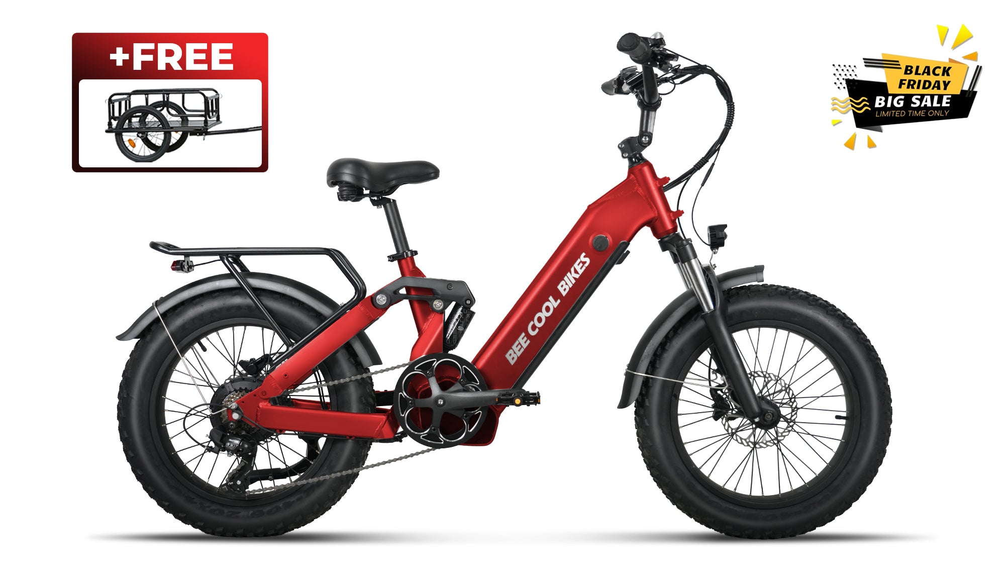 Bee Cool Bee Ranger E-Bikes Soft Tail Long Range E-Bike