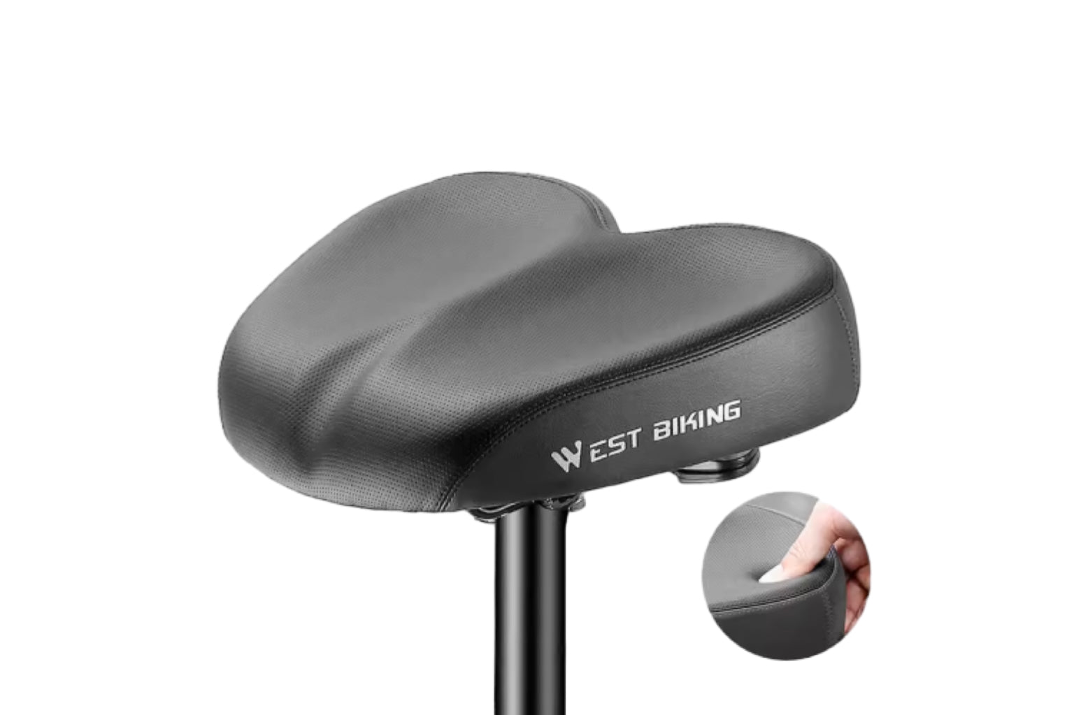 Wide noseless bike seat sale