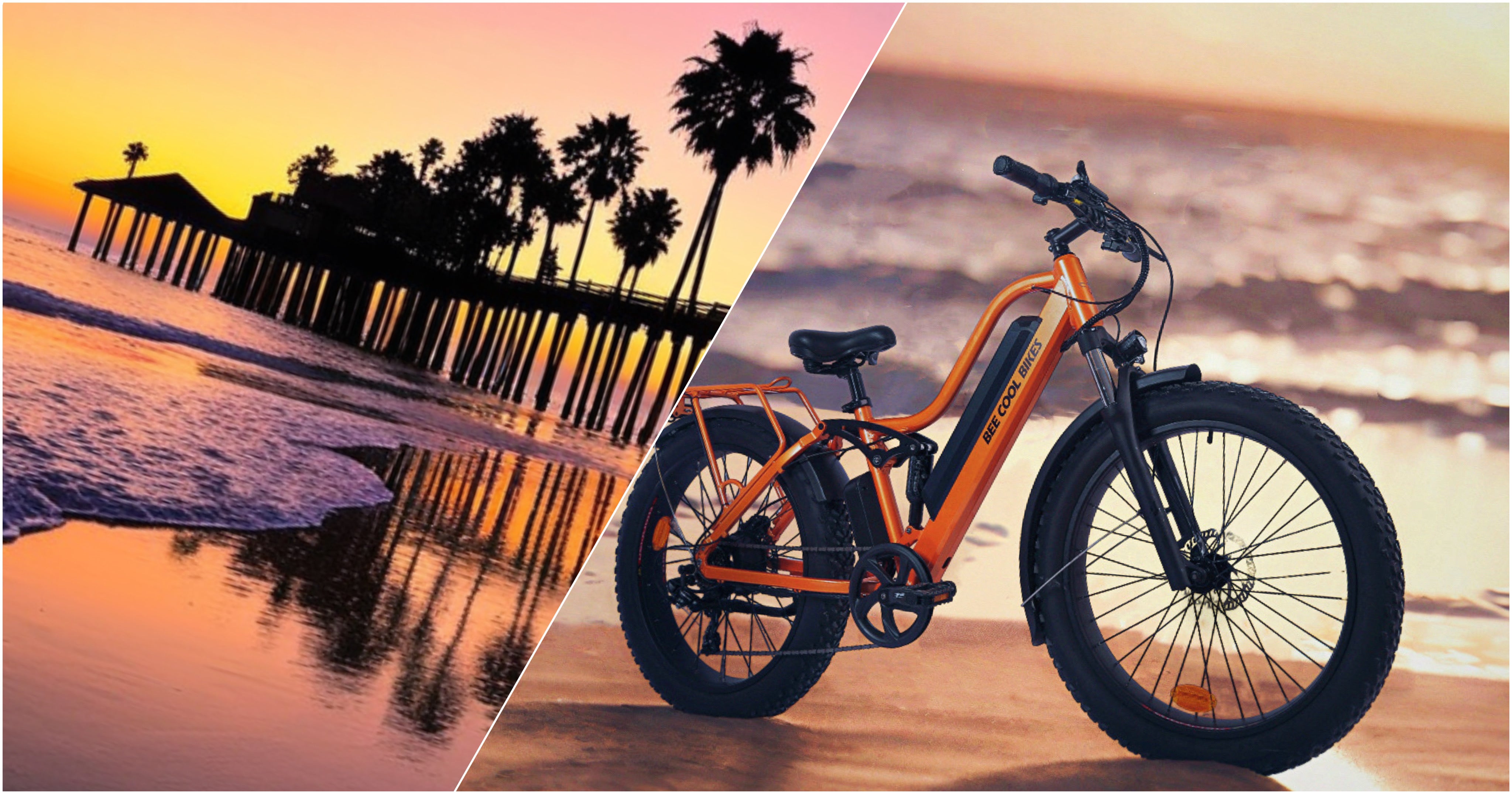 Embracing Tranquility: A Leisurely Sunset Ride to the Beach on a BeeCool EBike