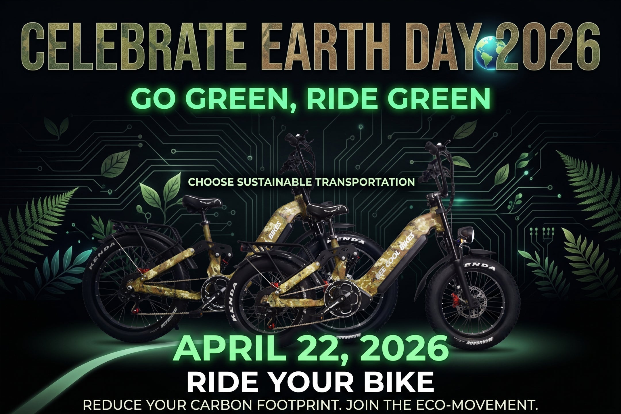 2026 Earth Day Beecool Bikes 72V Ebikes Collection