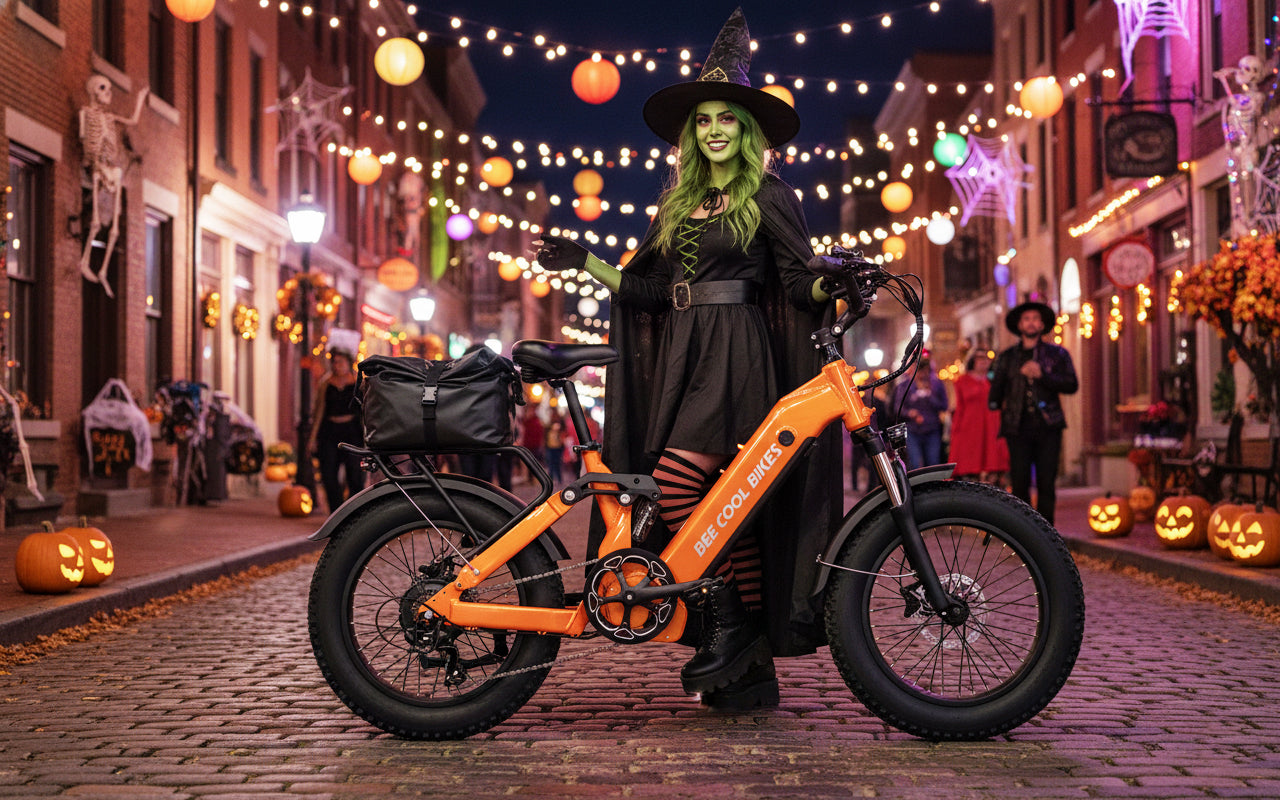 Halloween eBike ride, spooky eBike ideas, BeeCool Bikes Halloween)