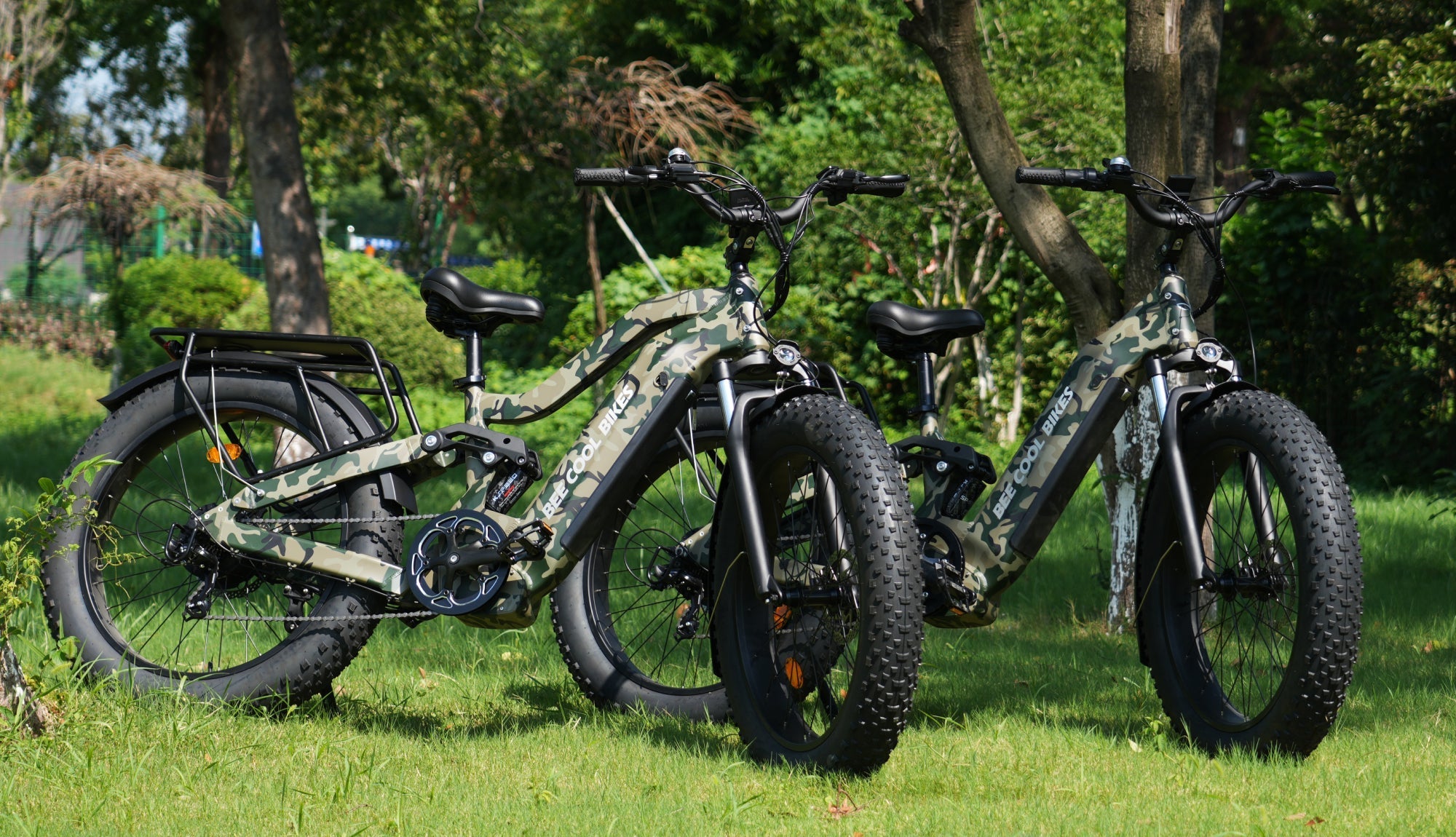 Bee Defender & Bee Defender Step Thru full suspension ebikes