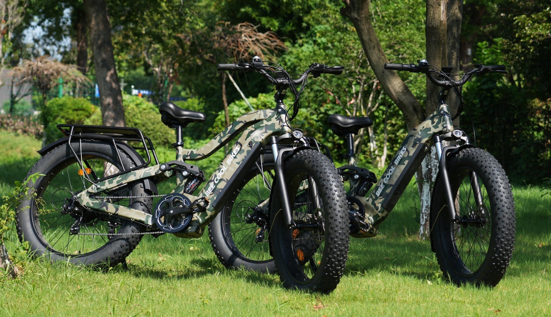 Bee Defender & Bee Defender Step Thru full suspension ebikes