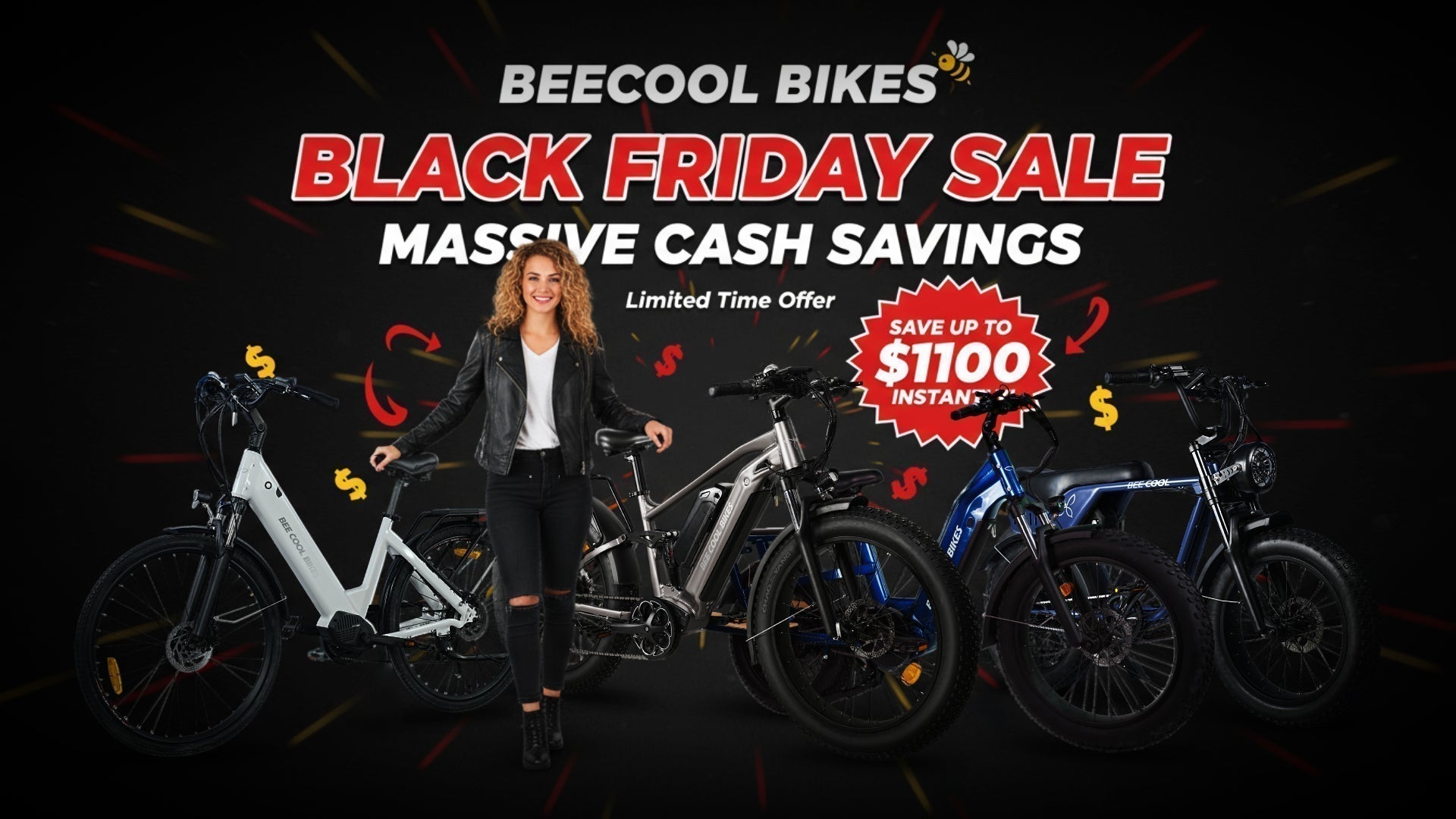 BeeCool Bikes Black Friday Mega Sale — 3 Surprises Await You