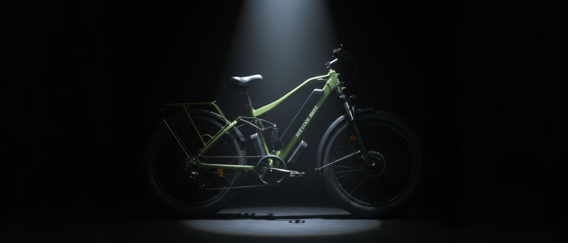 Bee Adventurer X2 dual motor full suspension fat tire eBike on mountain trail