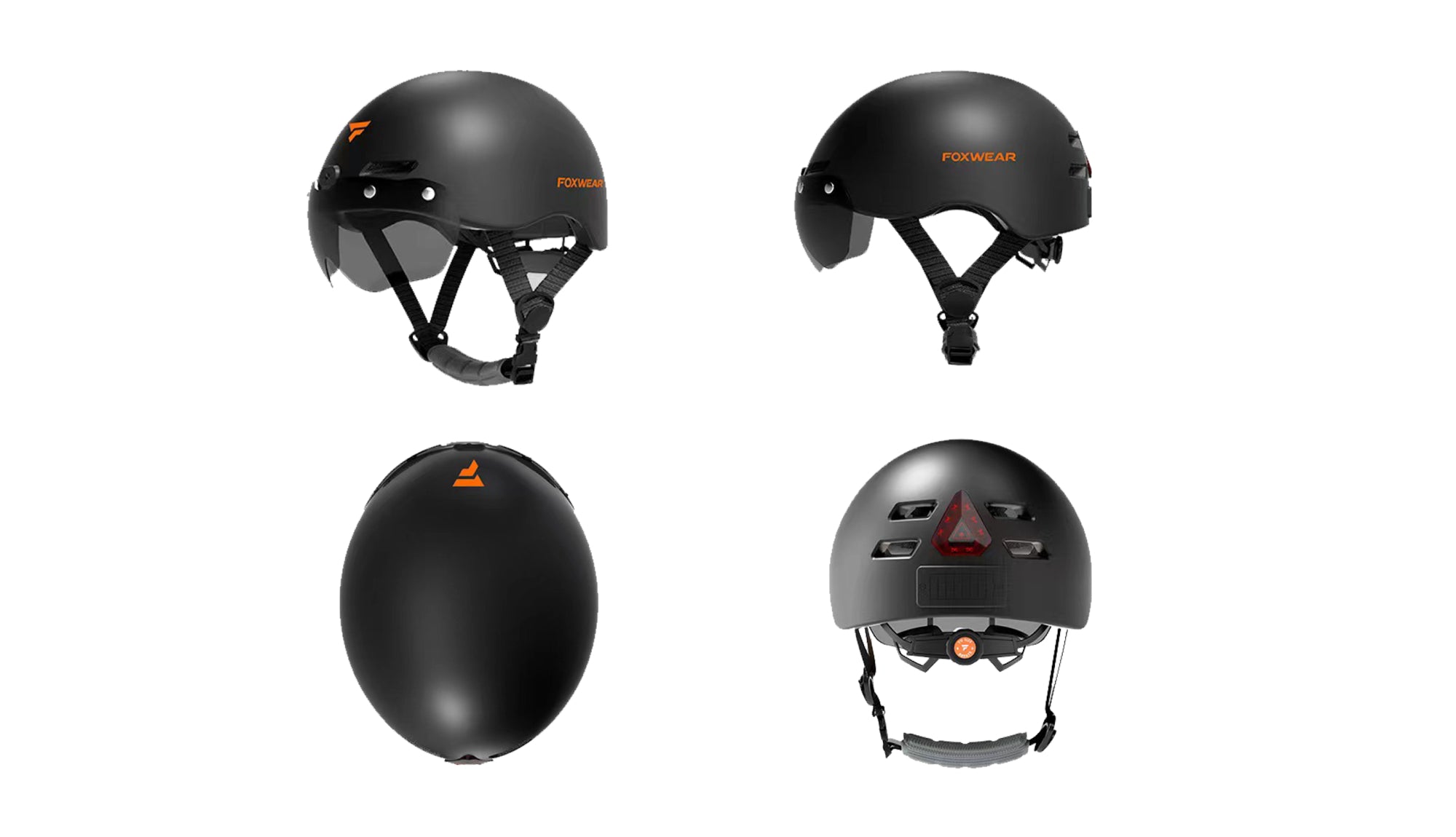 AI Voice Control Smart E-Bike Helmet with Camera