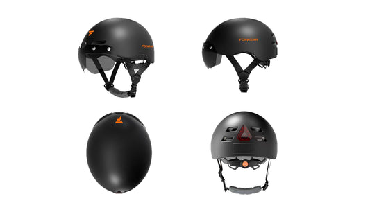 AI Voice Control Smart E-Bike Helmet with Camera
