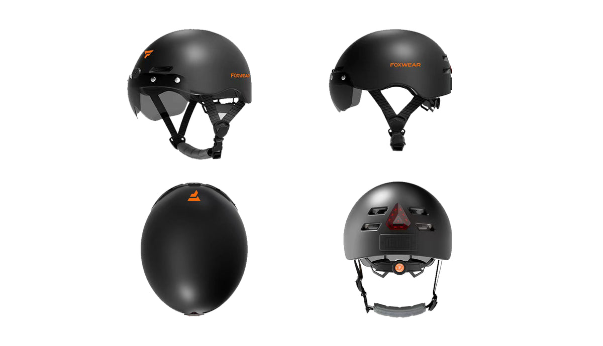 AI Voice Control Smart E-Bike Helmet with Camera