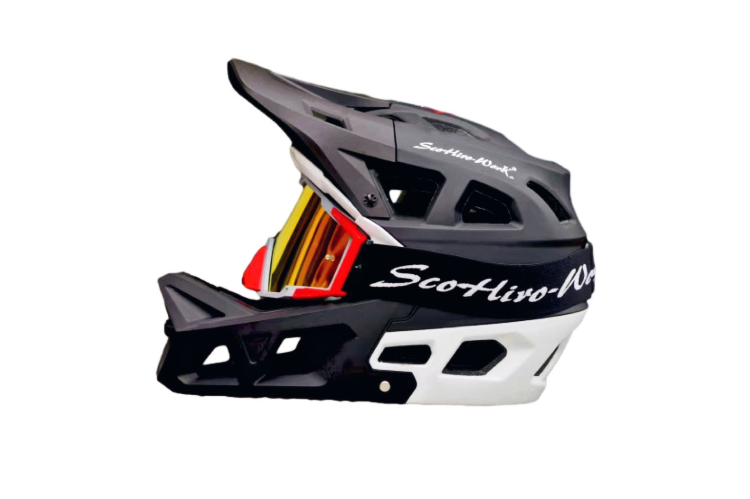 Full Face Mountain Bike Helmet for Men & Women With Goggles