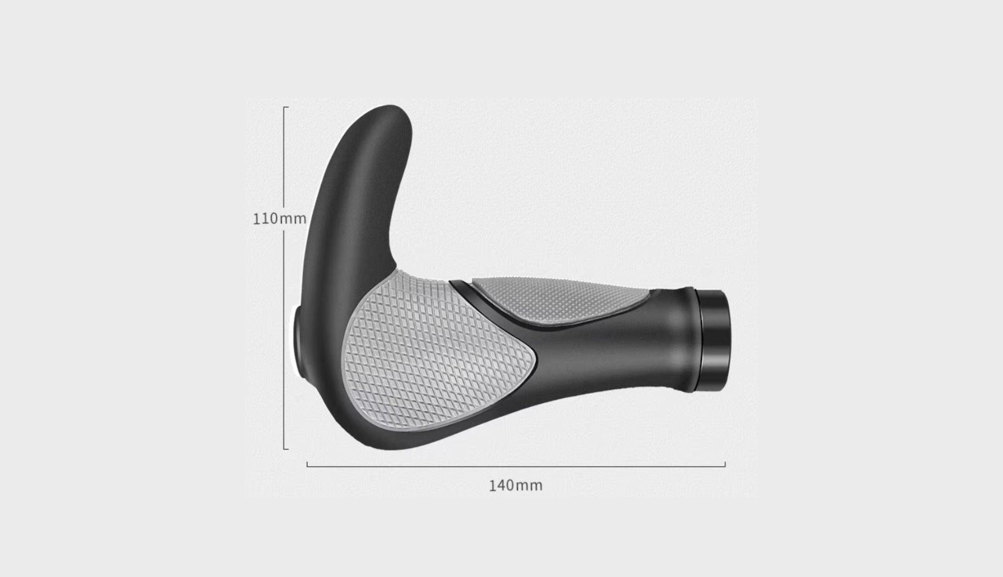 BeeCool Bikes Ergonomic Handlebar Grips With Side Bar