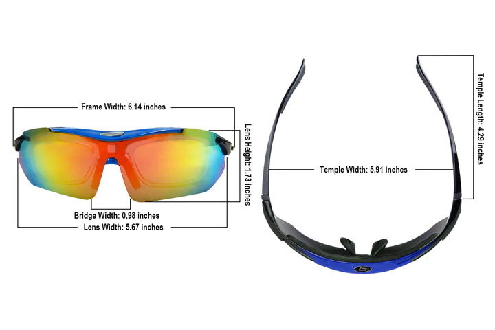 Cycling sunglasses interchangeable lenses sales
