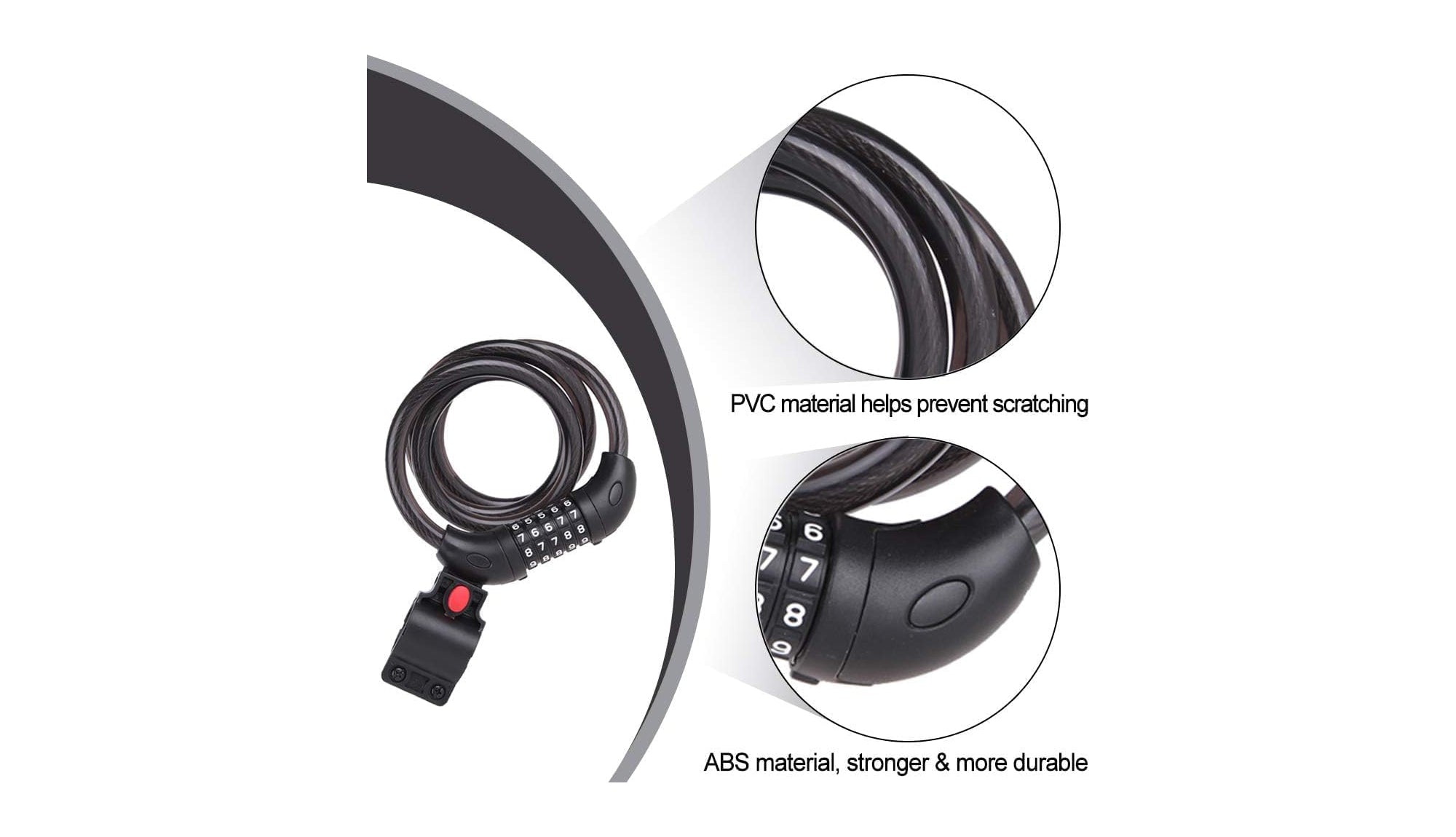 BeeCool Bikes 5-Digit Combo Ebike Lock