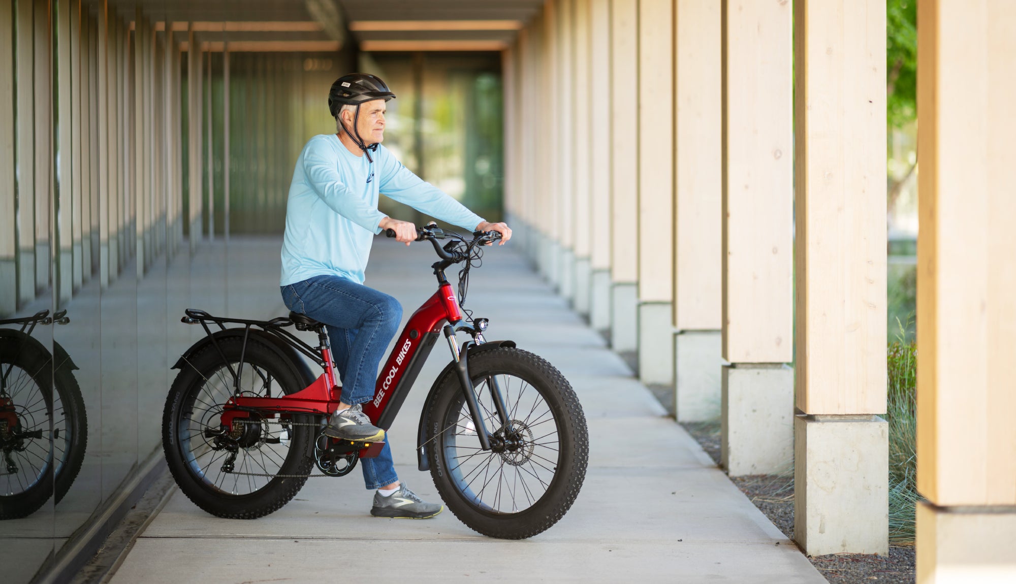BeeCool Bee Pathfinder Step-Thru E-Bike Full Suspension Long Range