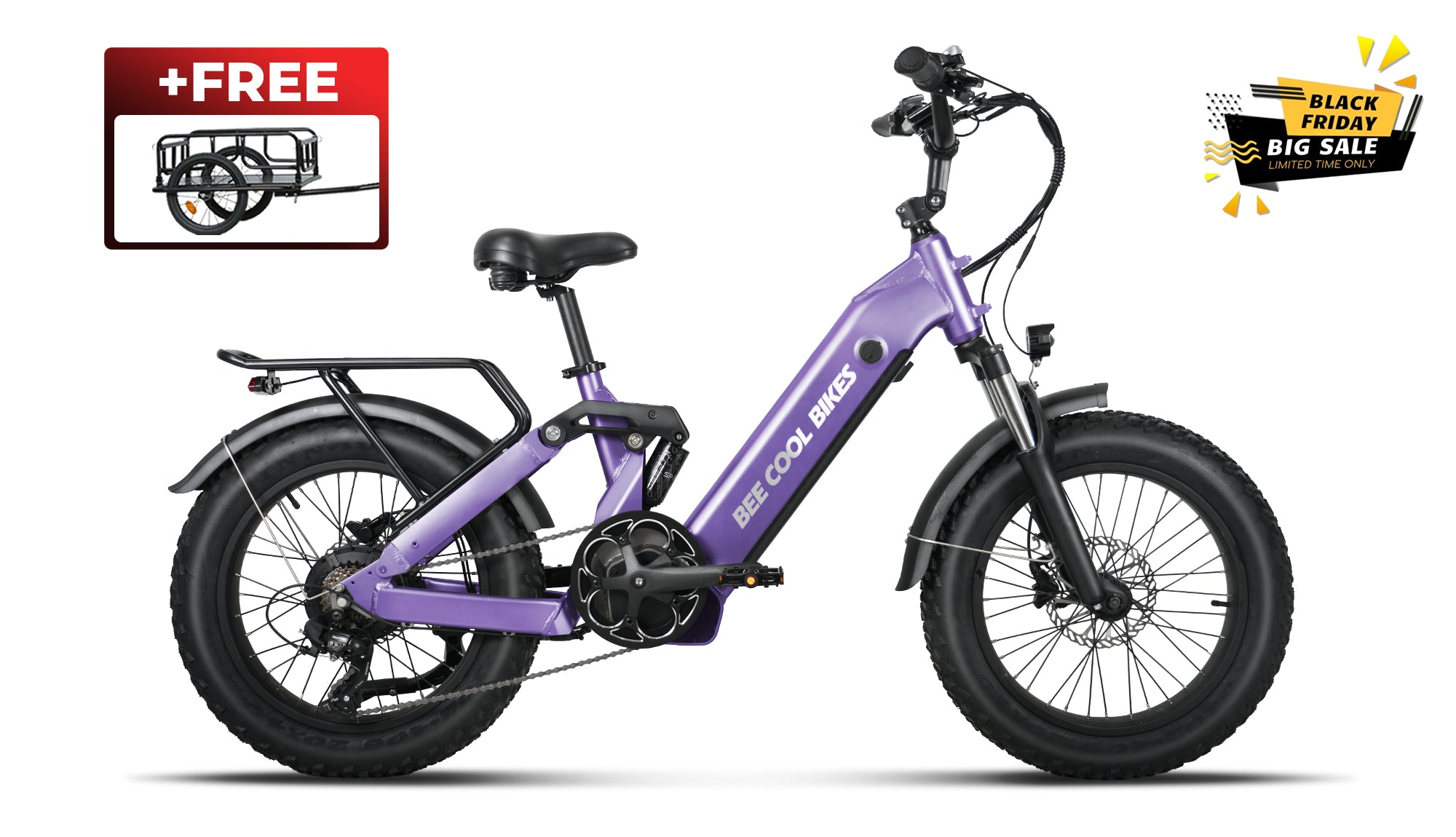 Bee Cool Bee Ranger E-Bikes Soft Tail Long Range E-Bike