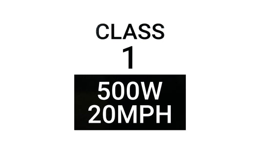 Free Download: eBike Class 1 & Class 2 Label Stickers (Printable Waterproof Designs)