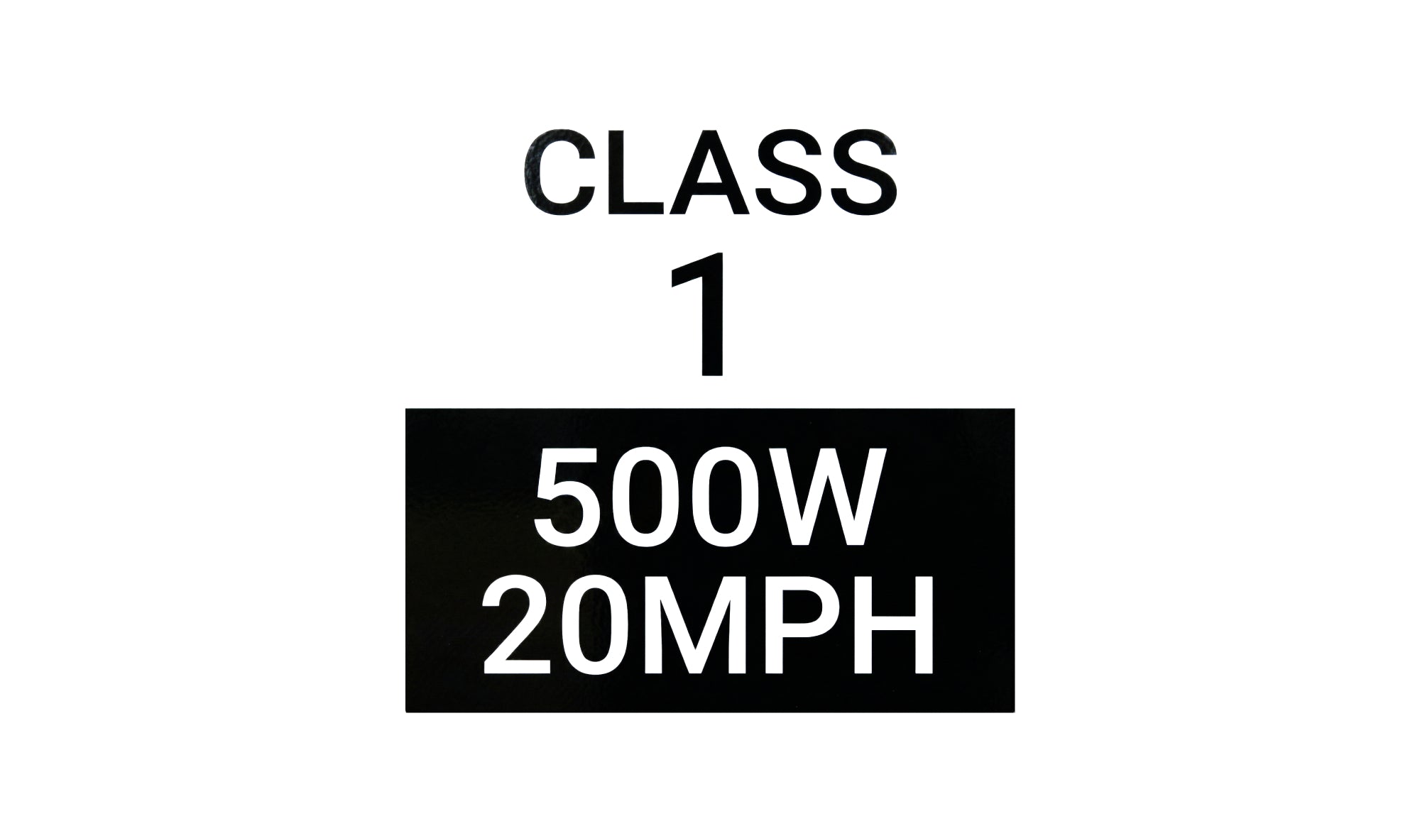 Free Download: eBike Class 1 & Class 2 Label Stickers (Printable Waterproof Designs)