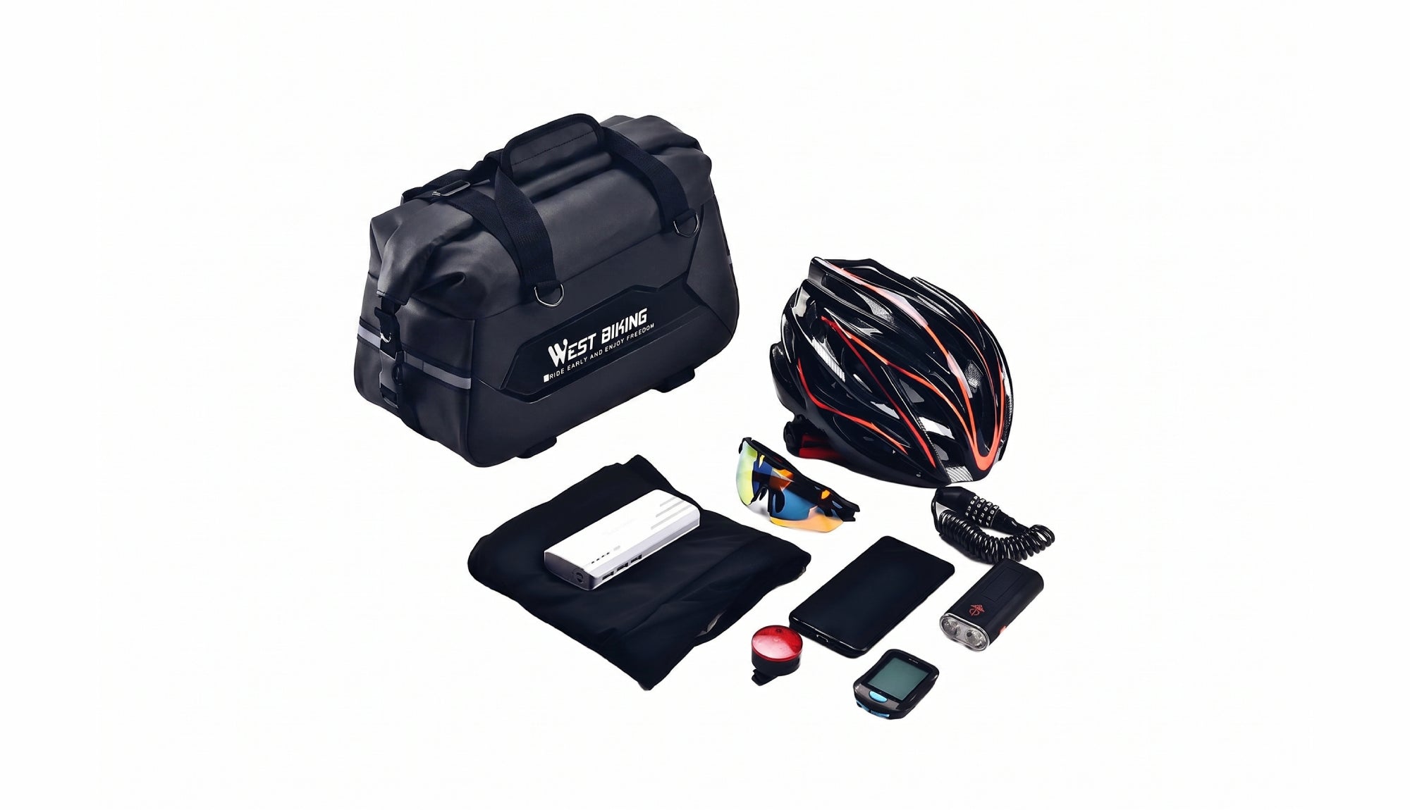 Electric Bike Hard-shell Rear Bag