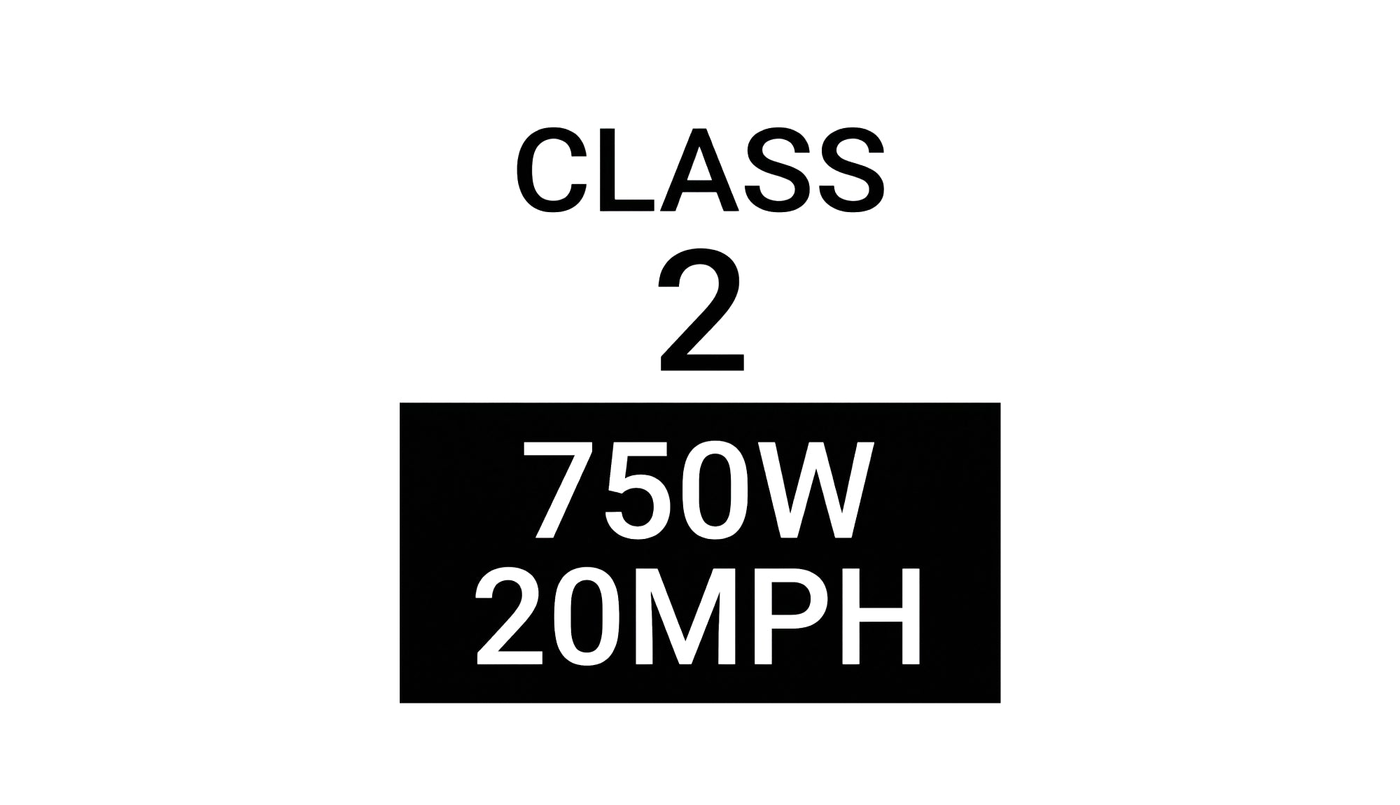 Free Download: eBike Class 1 & Class 2 Label Stickers (Printable Waterproof Designs)