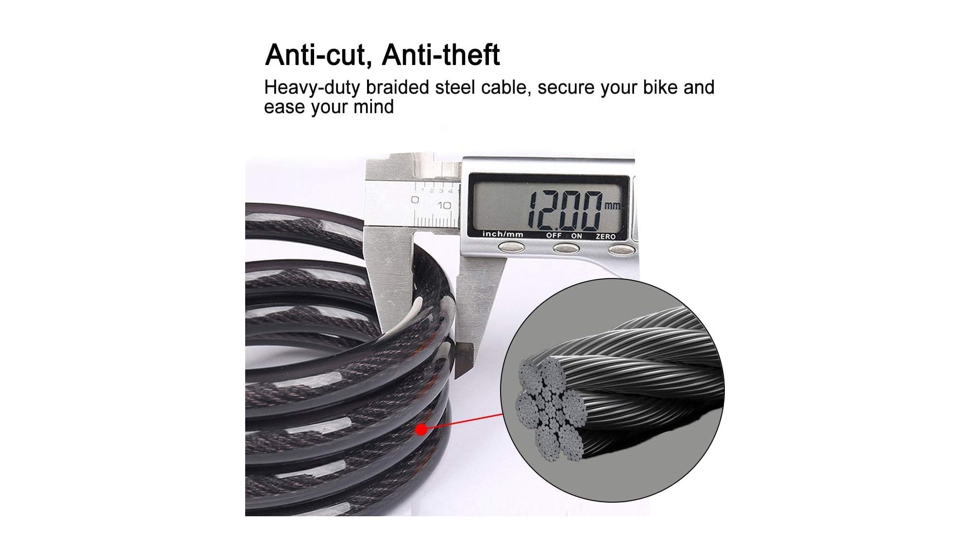 BeeCool Bikes 5-Digit Combo Ebike Lock