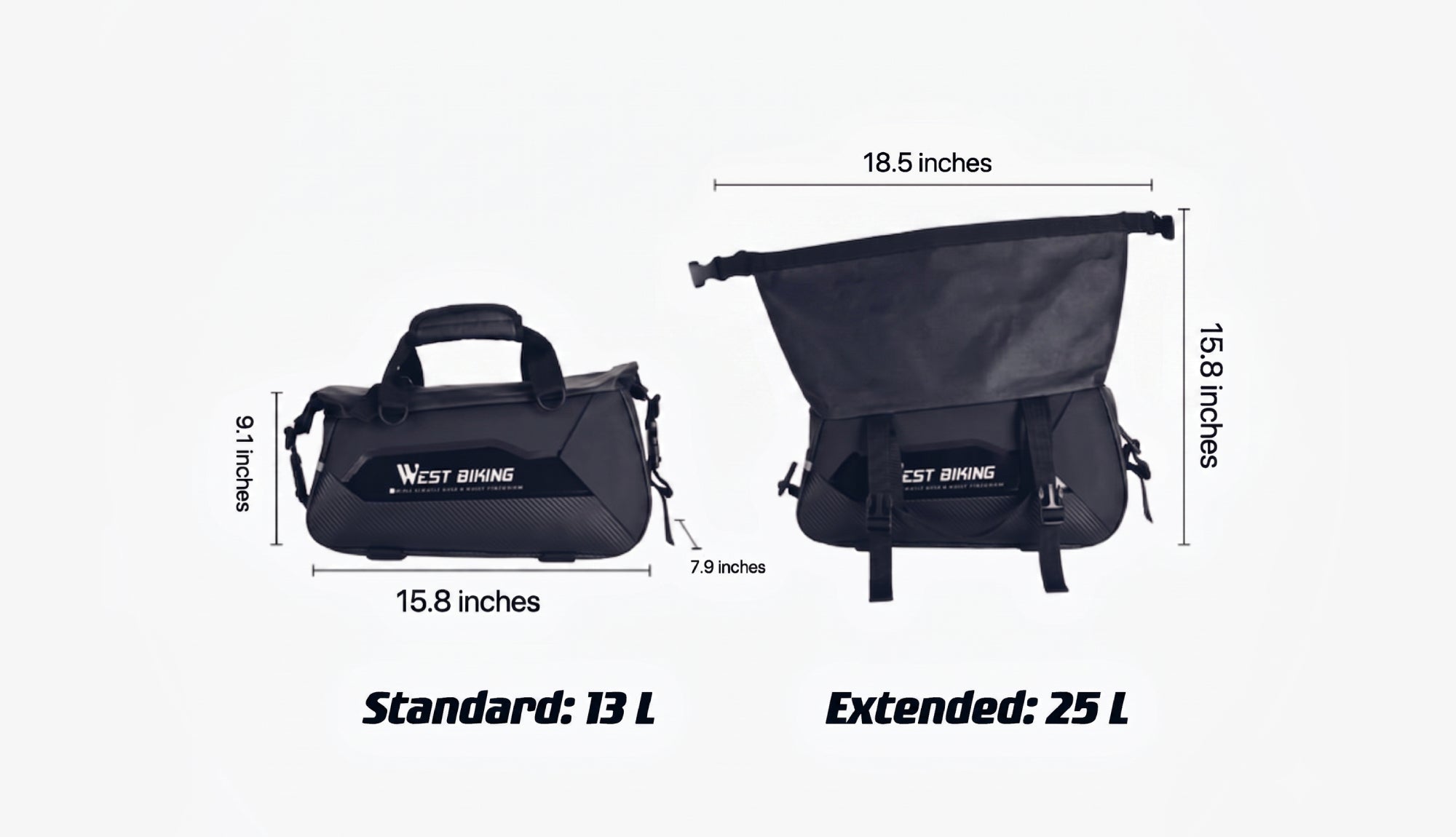 Electric Bike Hard-shell Rear Bag