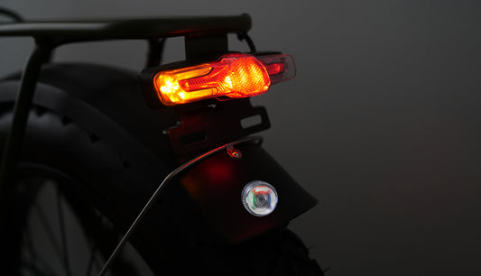 Electric Bike Vibration Warning Light, Flashing, Anti-traffic, Wiring-free, Breathing