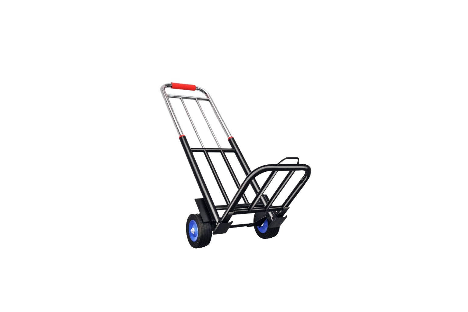 Heavy-Duty 165 Pound (lb) Capacity Aluminum Folding Hand Truck (Ebike Linkage Included)