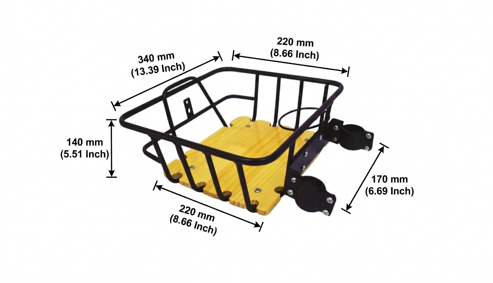 Jupiter X1 72V Series Ebike Front Basket