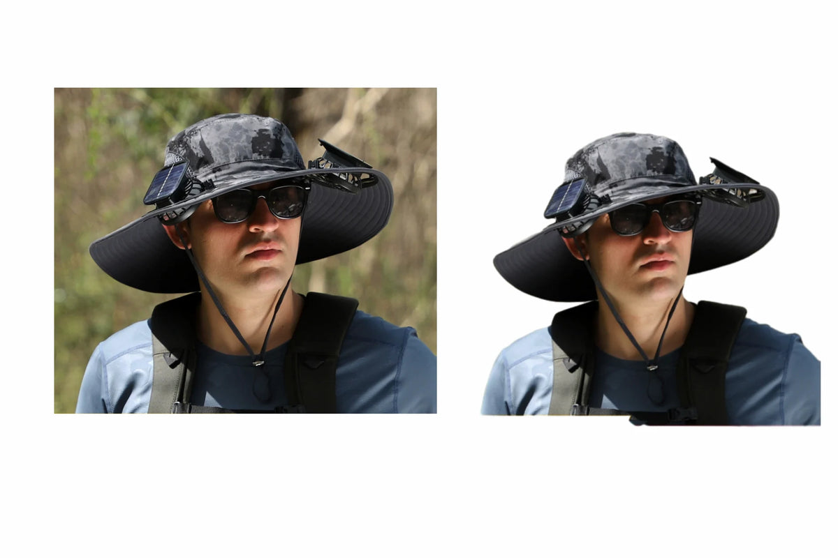 Solar Dual-Fan Hat for Summer Riding & Fishing