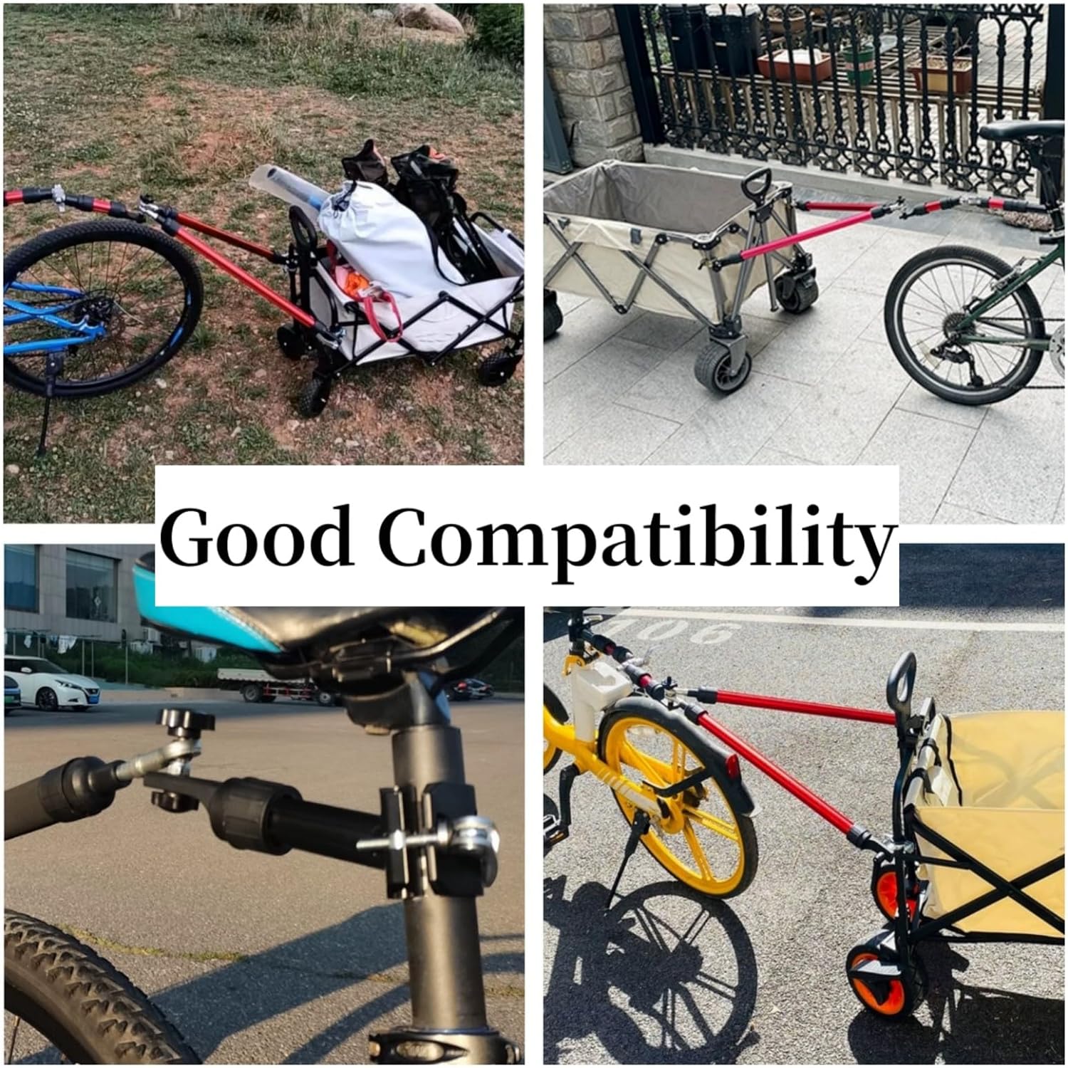 Beecool Outdoor EBike Trailer Hitch in Portable and Folding