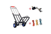 Heavy-Duty 165 Pound (lb) Capacity Aluminum Folding Hand Truck (Ebike Linkage Included)