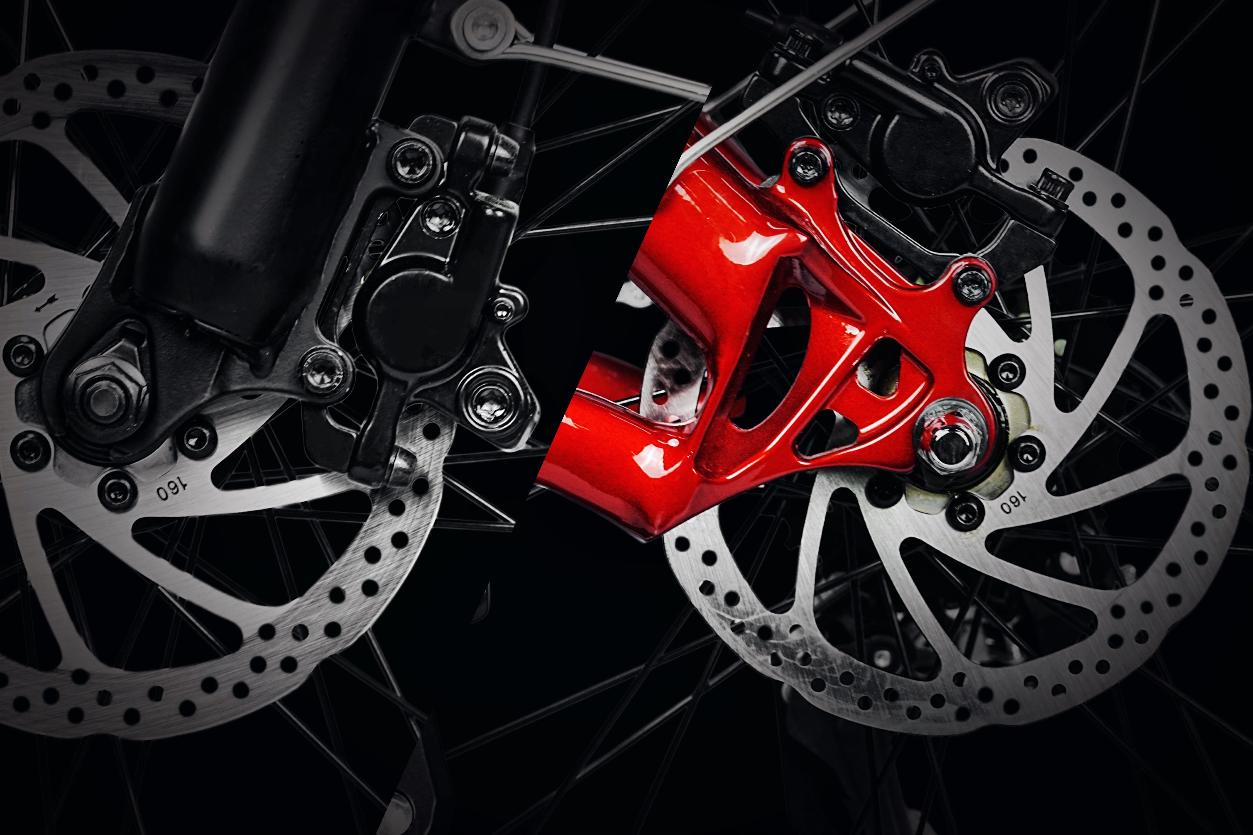 Dual Two-Piston Hydraulic Brakes