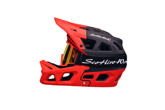 Full Face Mountain Bike Helmet for Men & Women With Goggles