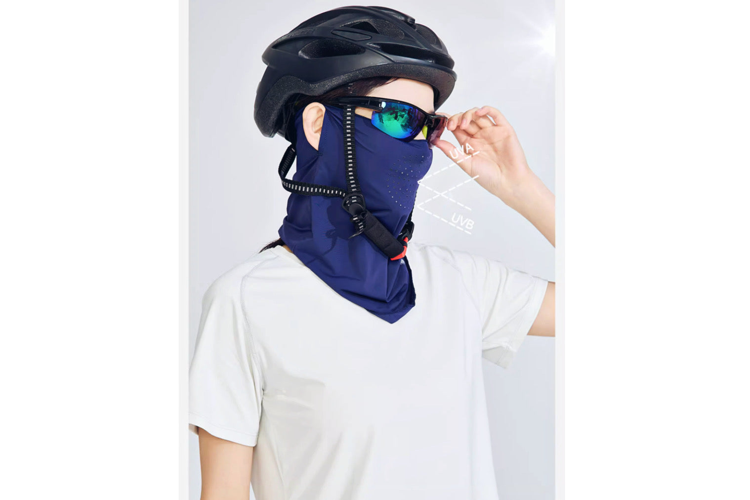 Bike UPF 50+ Men's Women's UV Block Face Mask