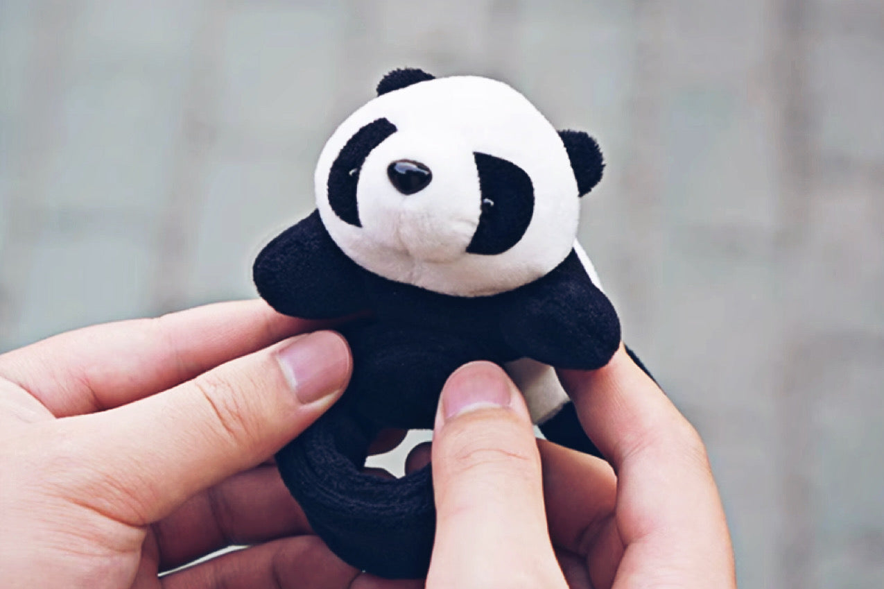 Cute Plush Bicycle Panda Dolls for Ebike