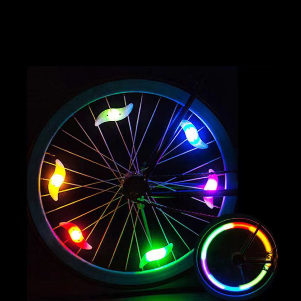 Beecool Led Bike Wheel Lights Multicolor, Bike Cycle Spoke Light