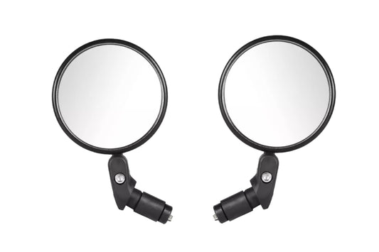 Handlebar Grip Insert Rear-View Mirrors (1 Pair)