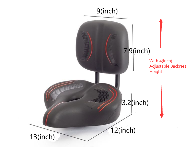 Bicycle seat with backrest cheap