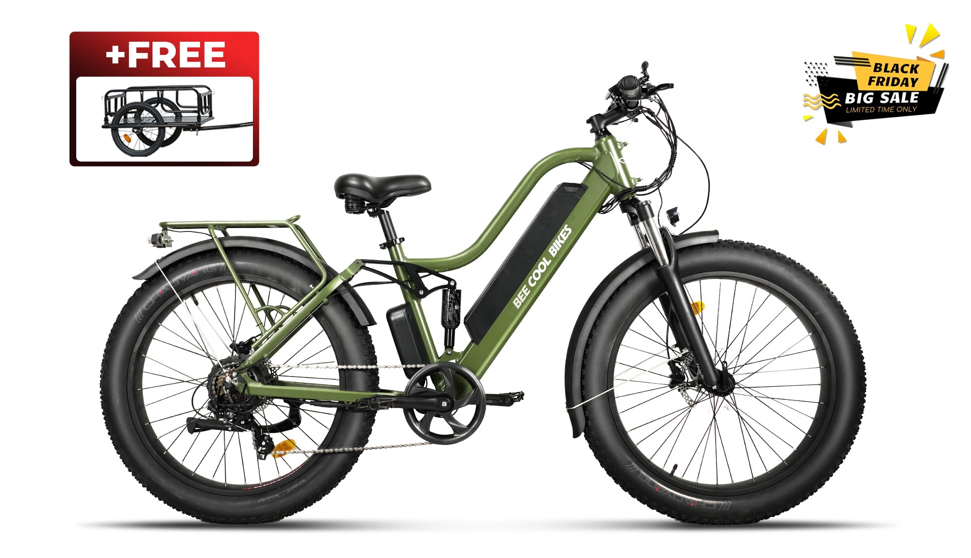 BeeCool Explorer Long Range Ebikes: High-Performance, Soft Tail
