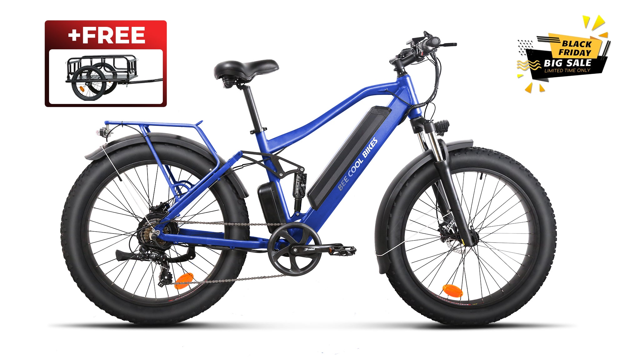 BeeCool Adventurer E-Bikes Soft Tail Long Range E-Bikes