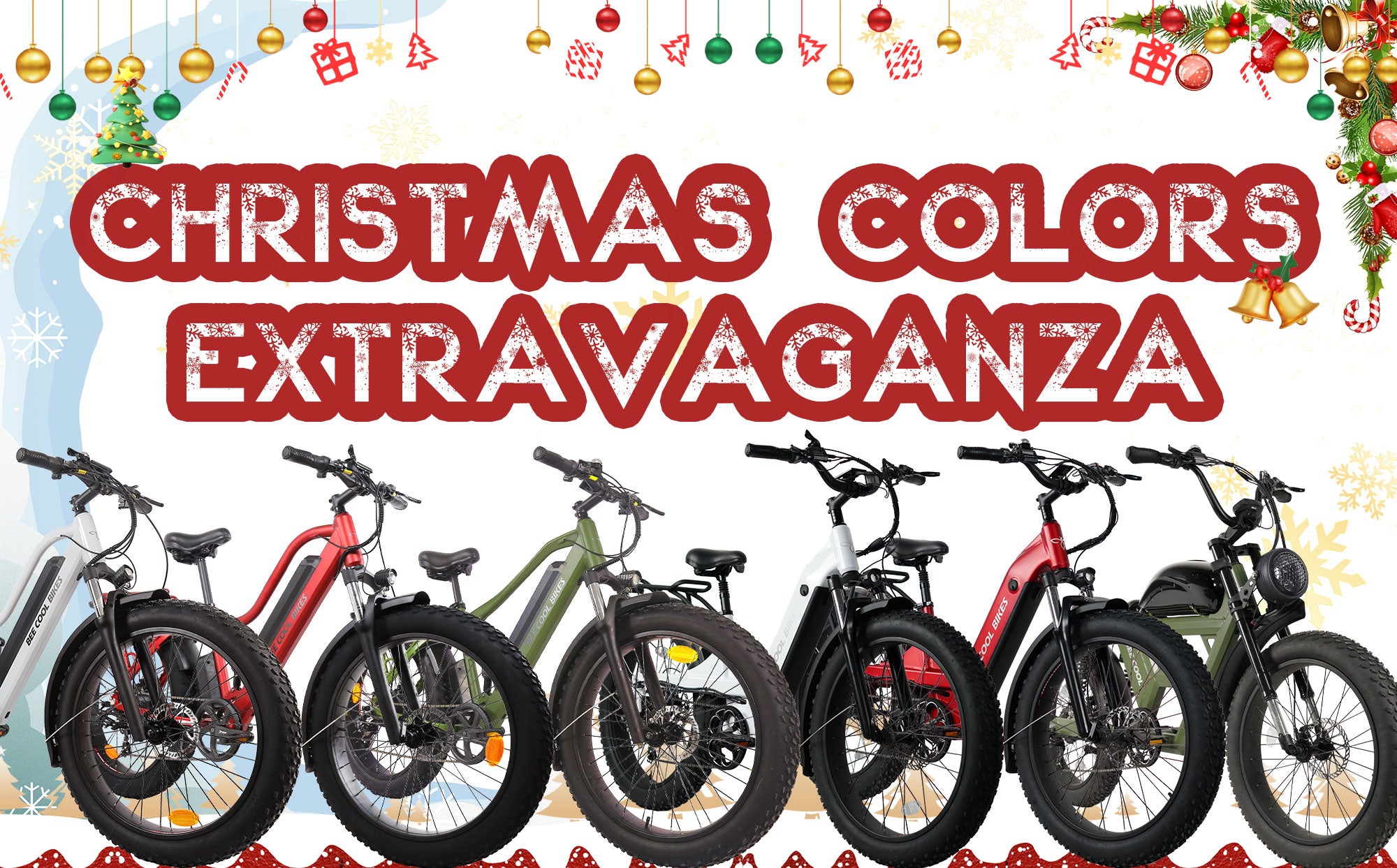 Christmas Colors E-bikes
